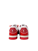 Louis Vuitton Trainer Orange White Sneakers 5