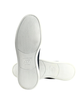 Zegna Triple Stitch Dark Blue Woven Pelletessuta Slip On 5