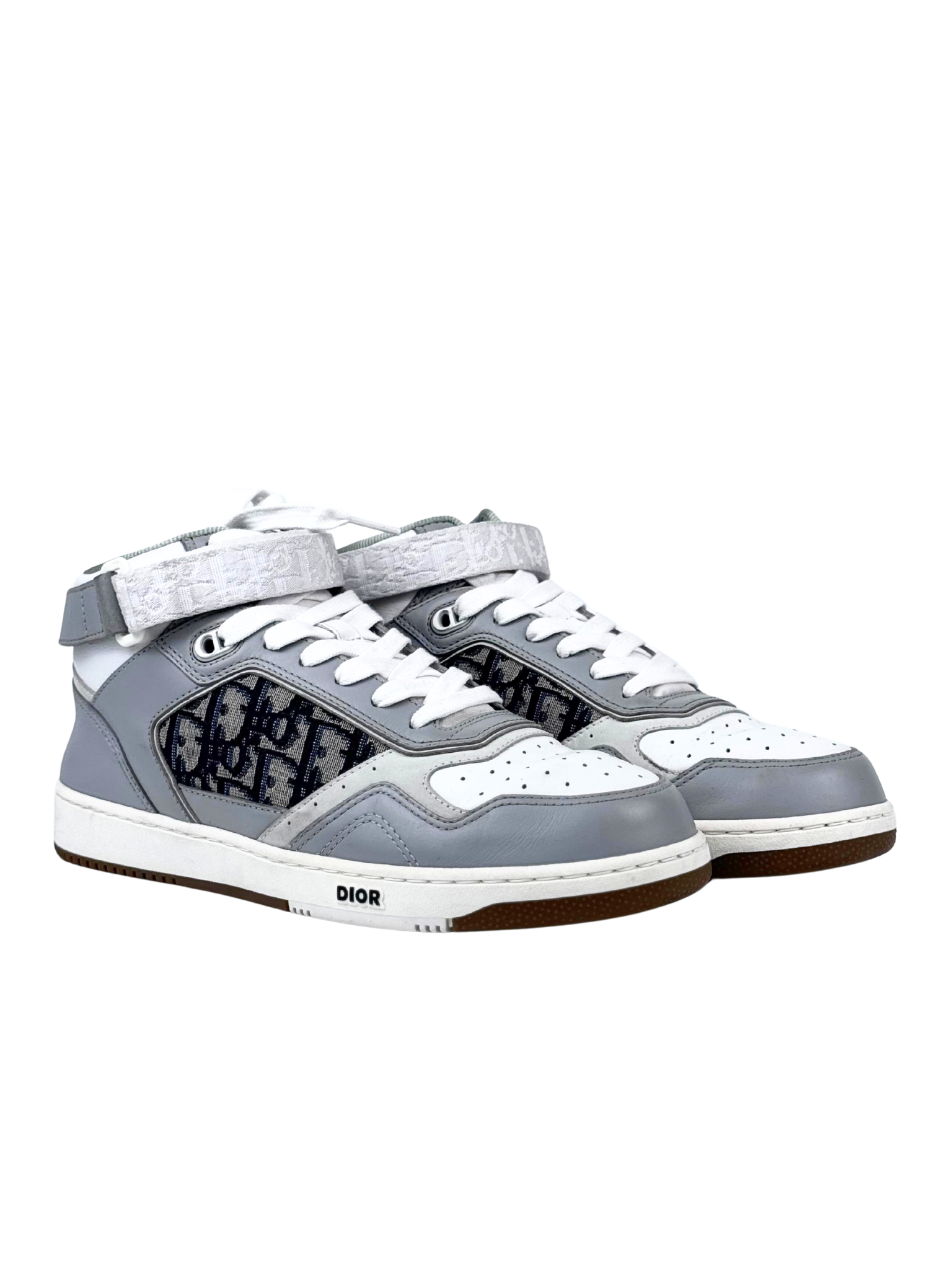 Christian Dior B27 Oblique Jacquard Mid Top Sneakers