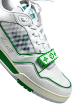 Louis Vuitton Velcro Green Trainer Sneakers 6