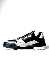 Louis Vuitton Trainer Calf Leather Black & Grey Sneakers 3