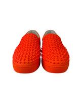 Christian Louboutin Rollerboat Leather Orange Slip-On 2