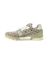 Louis Vuitton Trainer Monogram Stripe Beige Sneakers 3