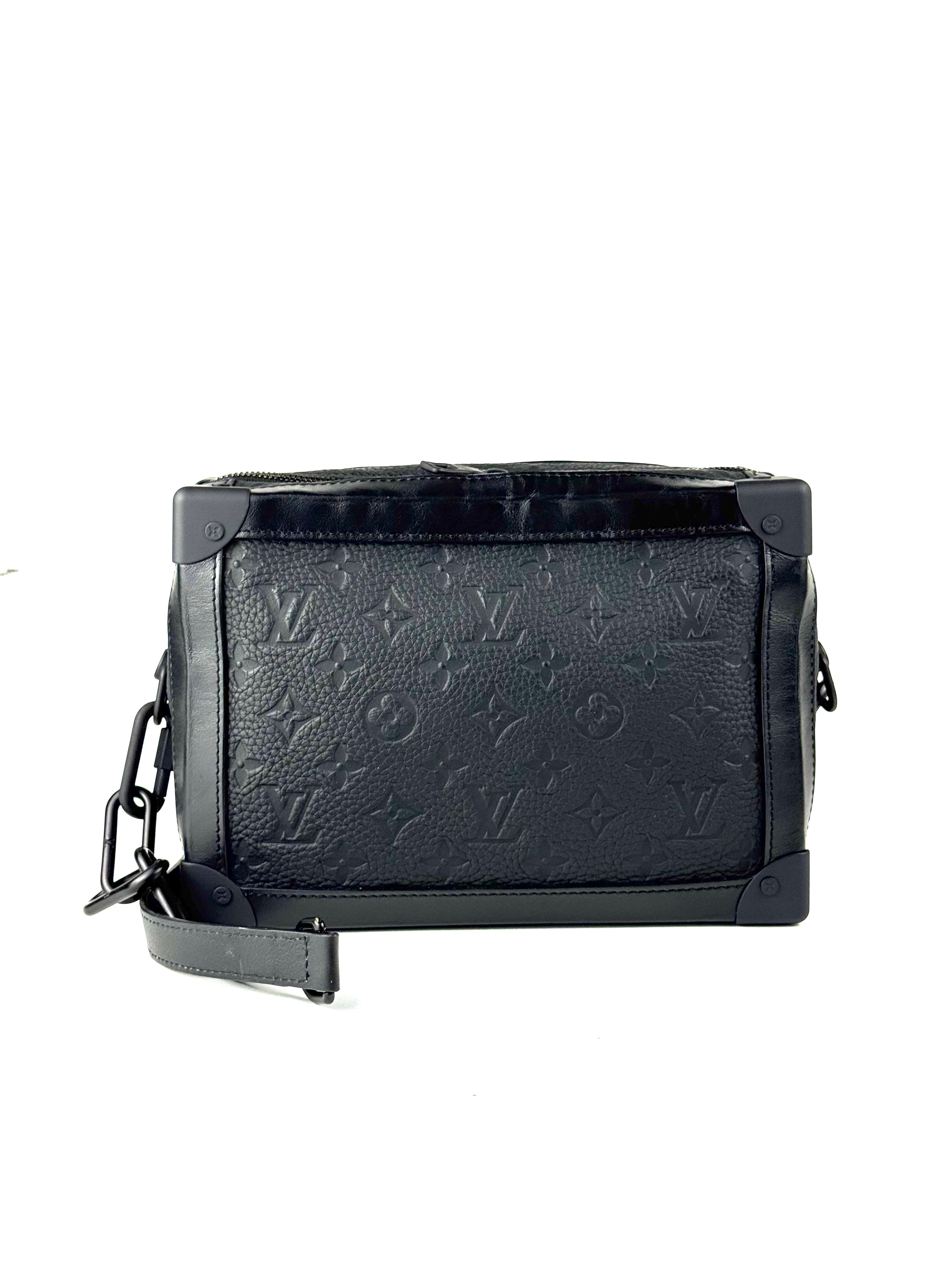 Louis Vuitton Monogram Taurillon Soft Trunk Box Messenger Bag (Microchip)