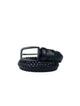 Zegna Black Leather Belt 1