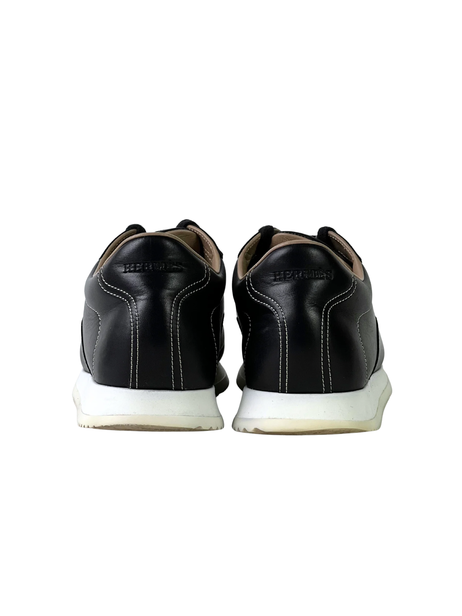 Hermès Quicker Black Leather Sneakers