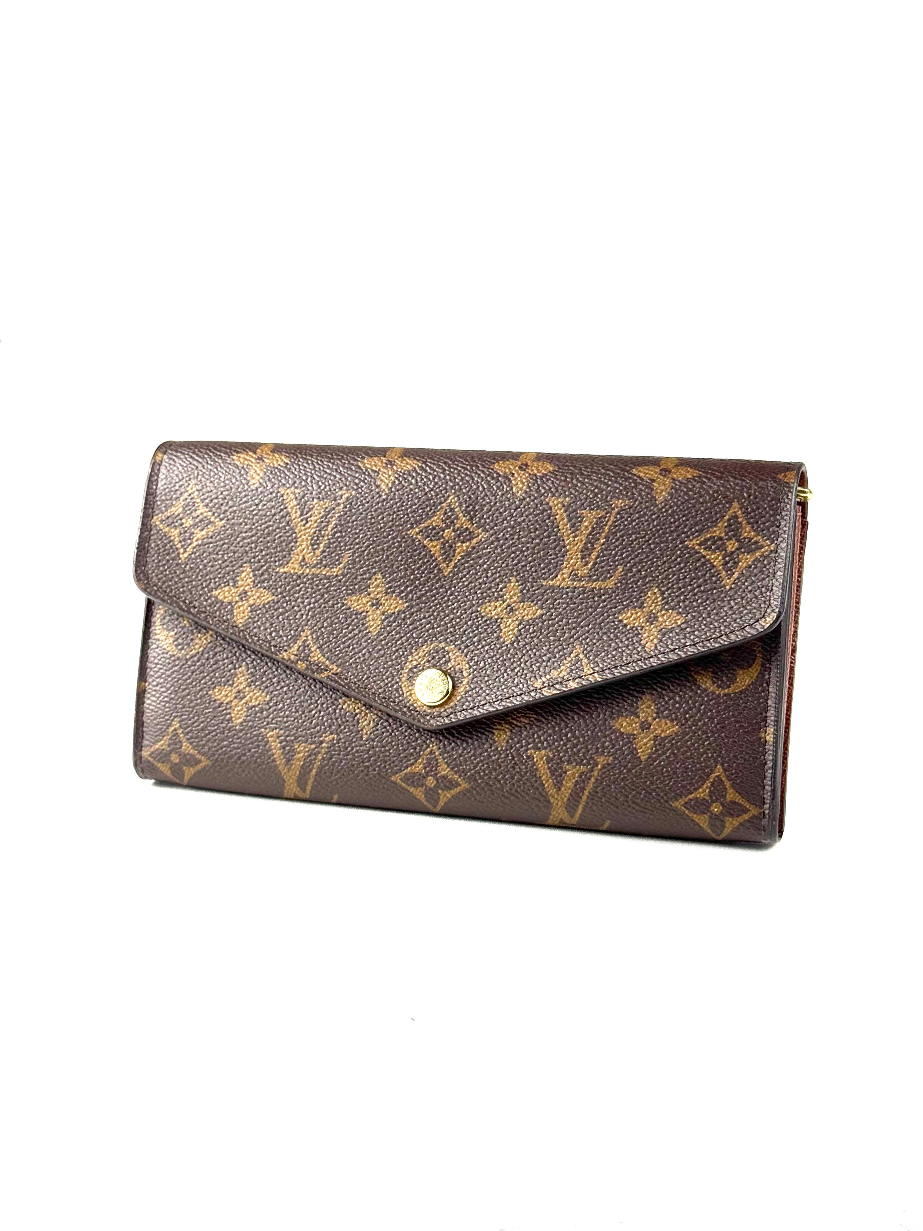 Louis Vuitton Sarah Monogram Macassar Long Wallet