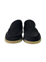 Loro Piana Summerwalk Black Suede Slip On 2