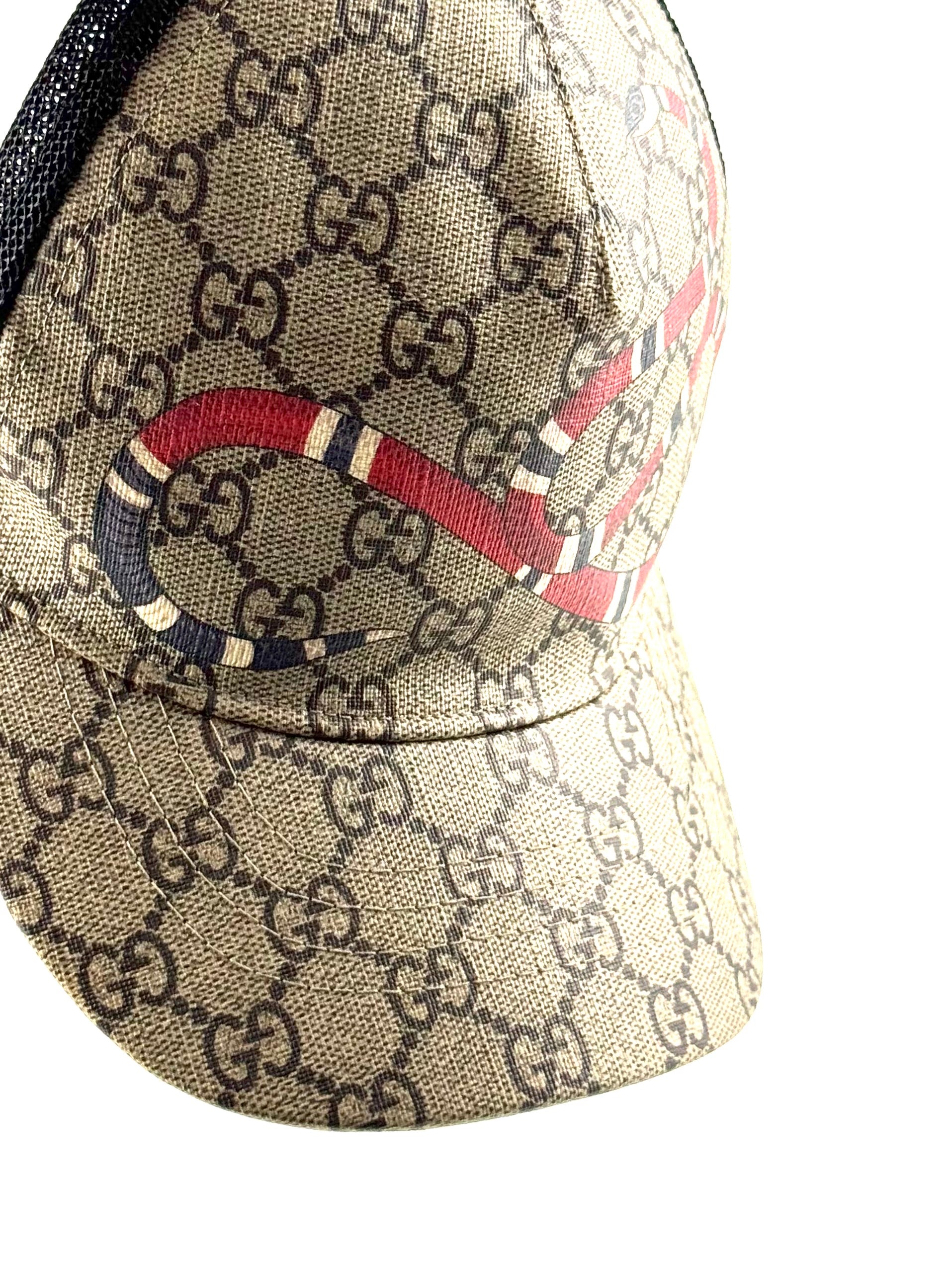 Gucci GG Supreme Snake Cap