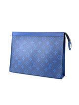 Louis Vuitton Monogram Taigarama Blue Pochette Voyage 3
