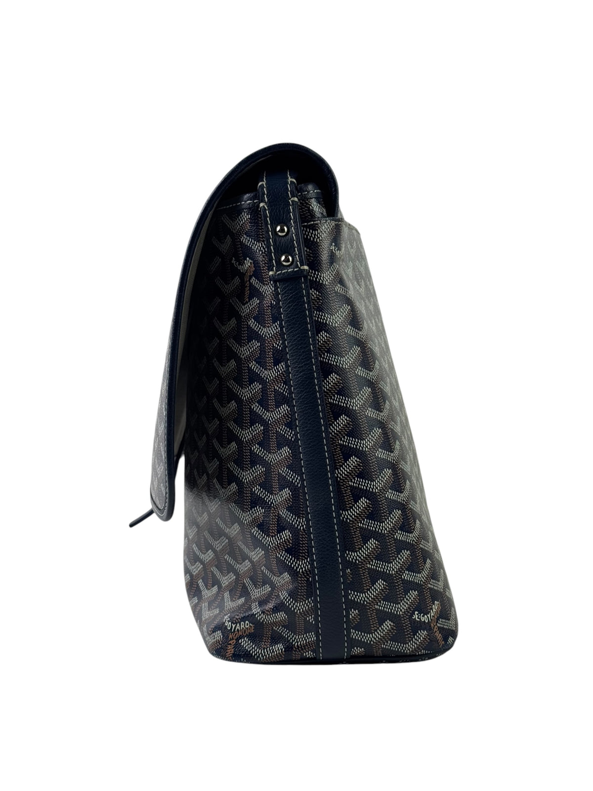 Goyard Capitaine Navy Messenger Bag