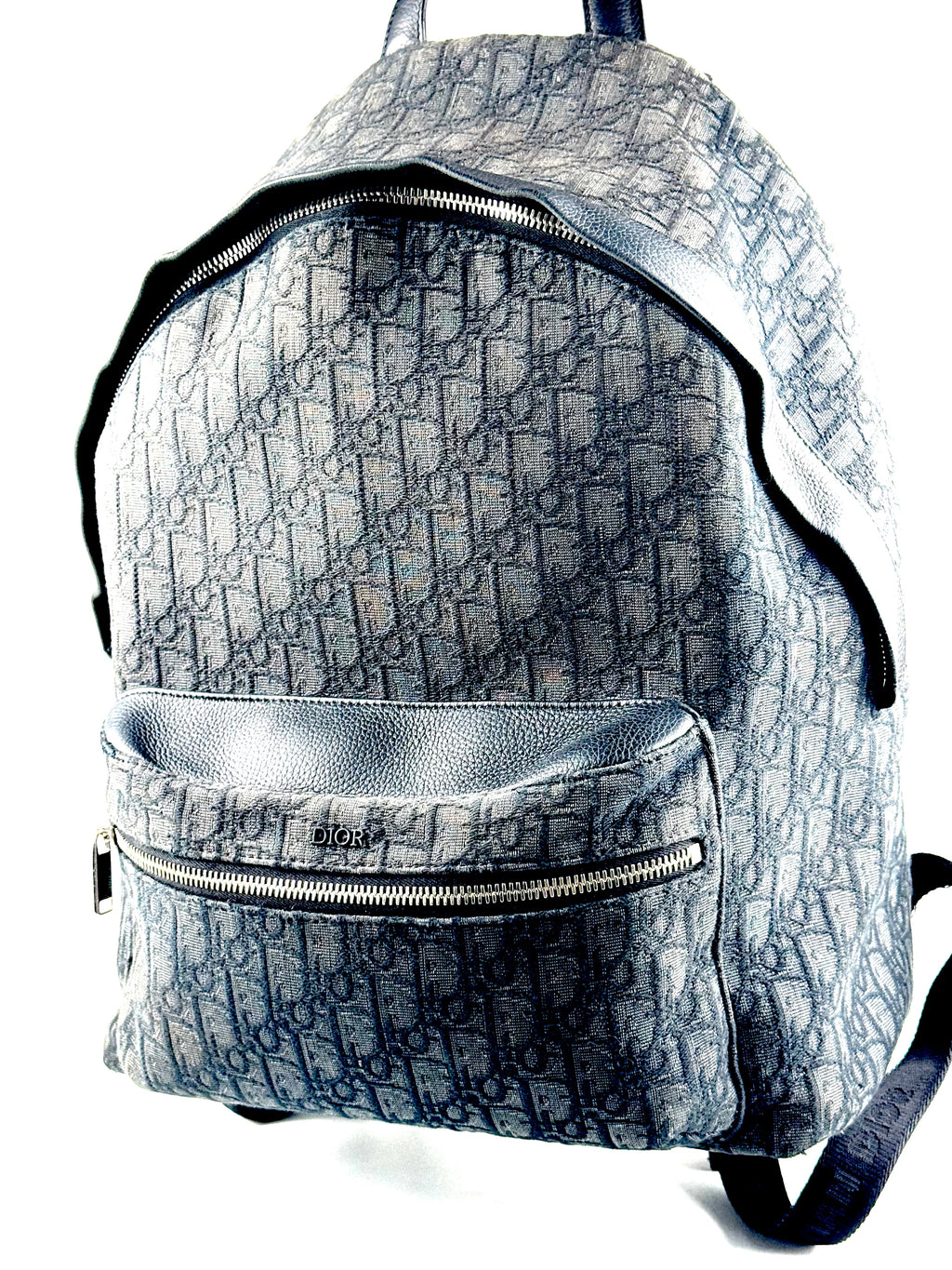 Christian Dior Oblique Jacquard Black Rider Backpack