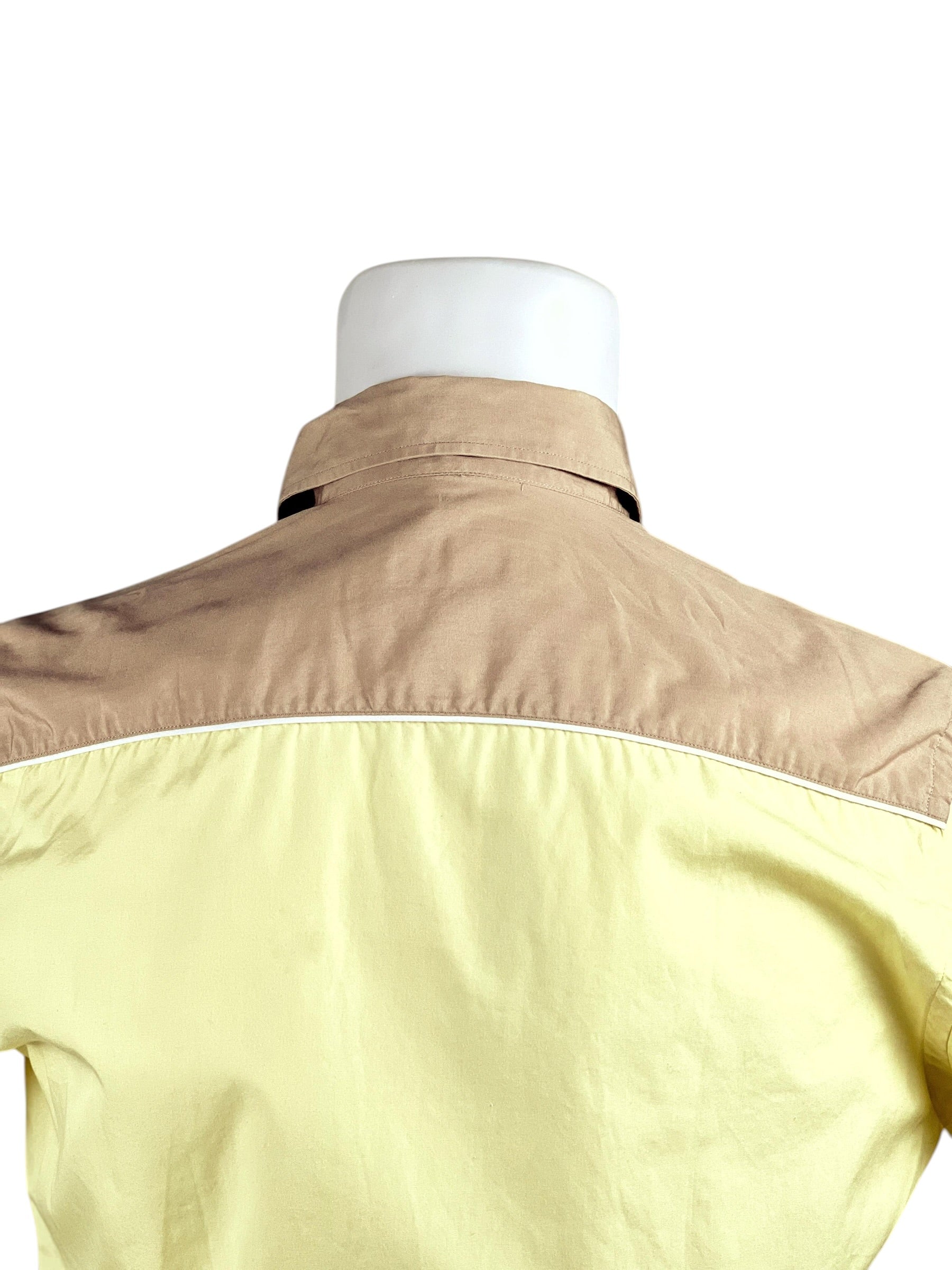 Prada Yellow Brown Shirt