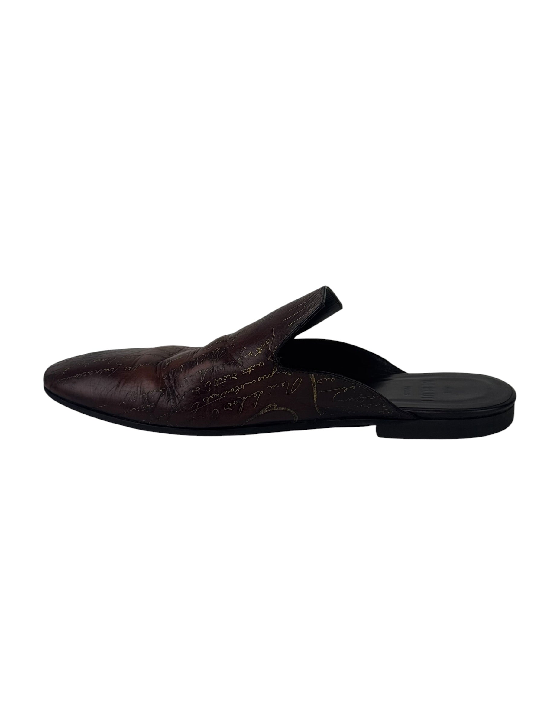 Berluti Scritto Golden Patina Chyrus Mules