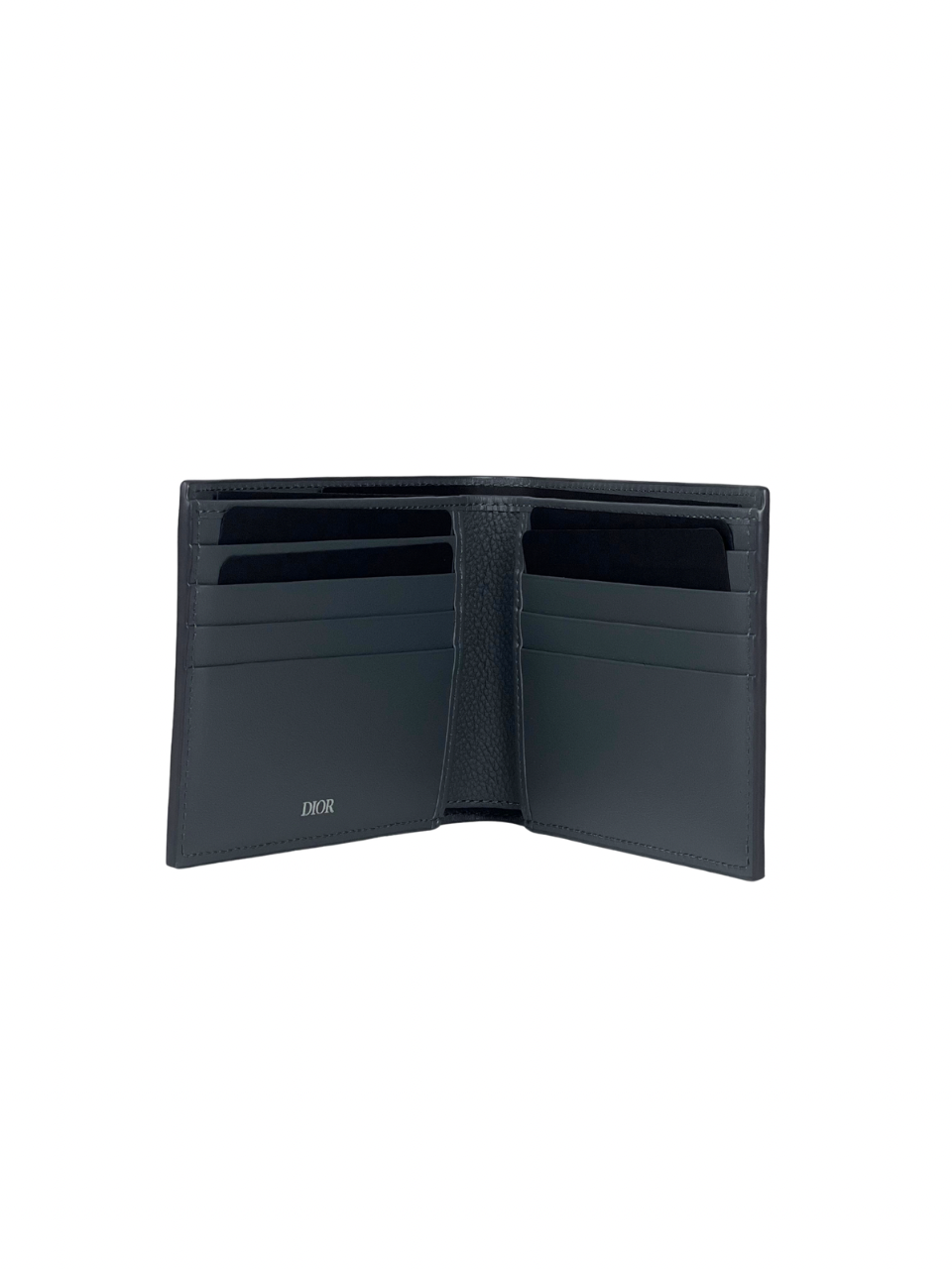 Christian Dior Gravity Oblique Dark Grey Bifold Wallet