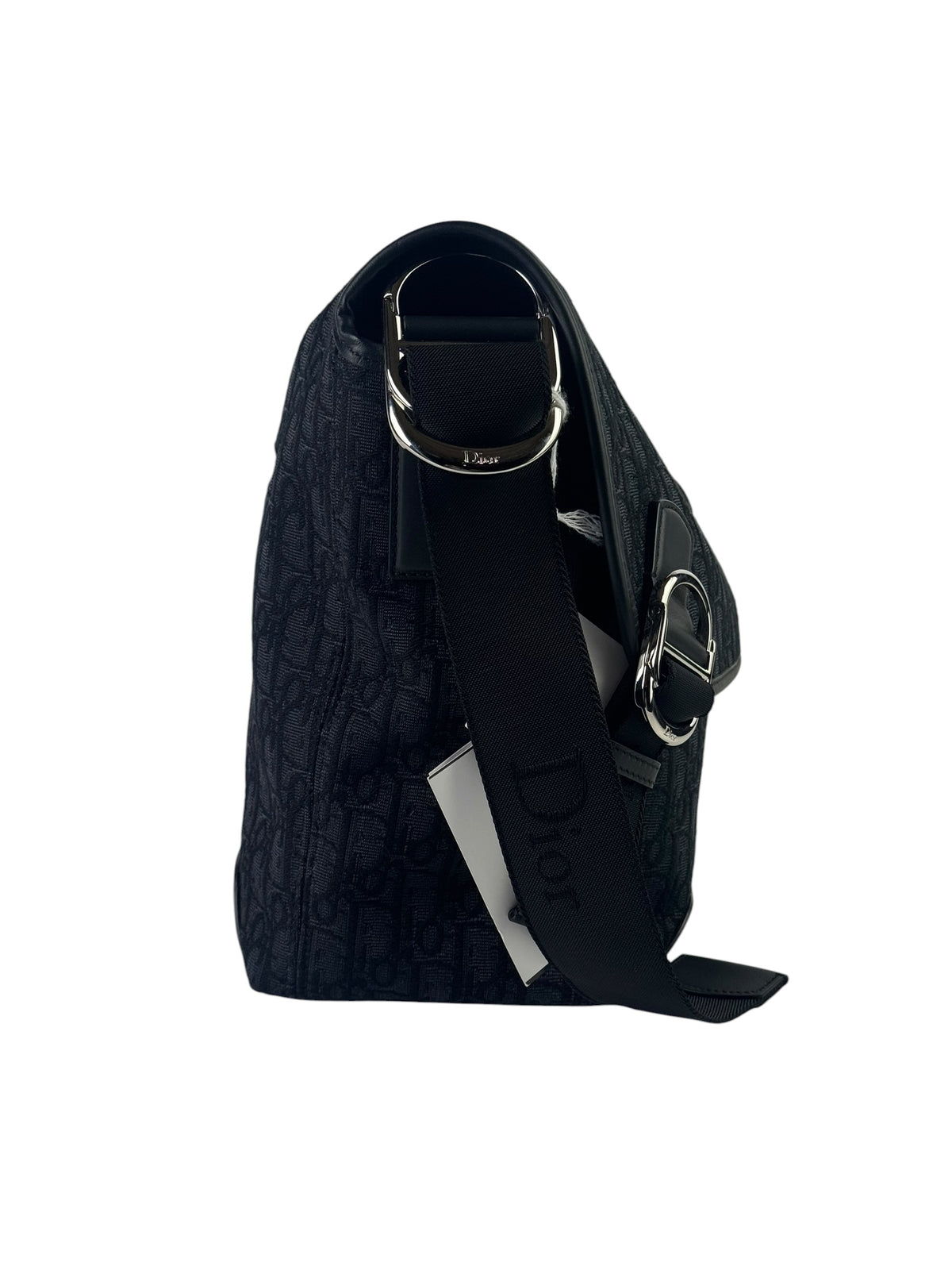 Christian Dior Oblique Jacquard Black Jett Messenger Bag