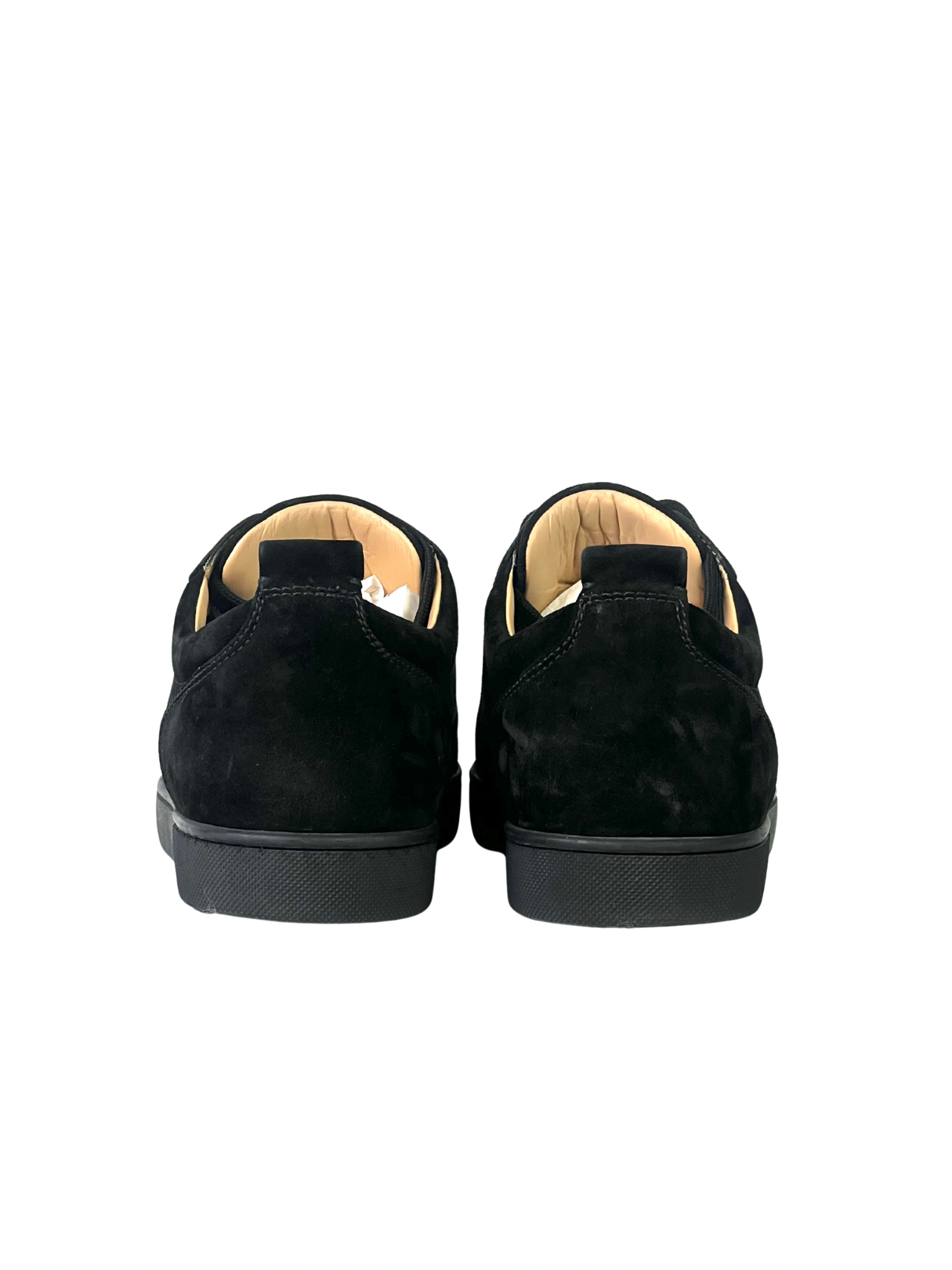 Christian Louboutin Junior Spike Suede Black Sneakers