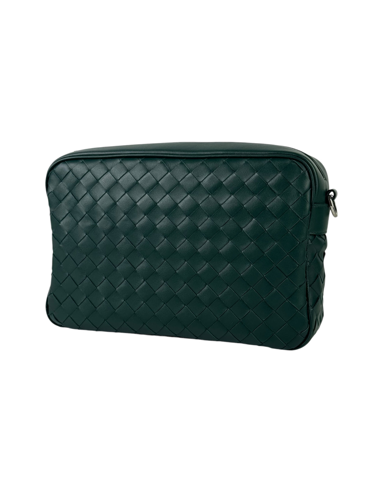 Bottega Veneta Intrecciato Green Camera Bag