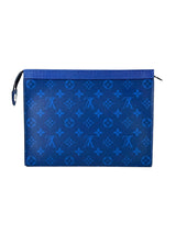 Louis Vuitton Monogram Taigarama Blue Pochette Voyage 6