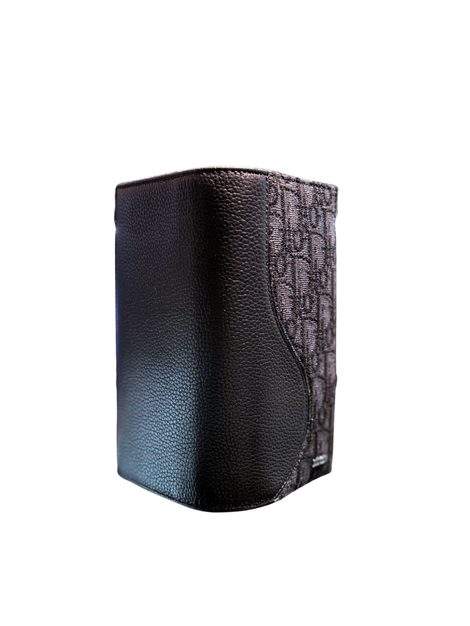 Christian Dior Oblique Jacquard & Leather Black Long Wallet
