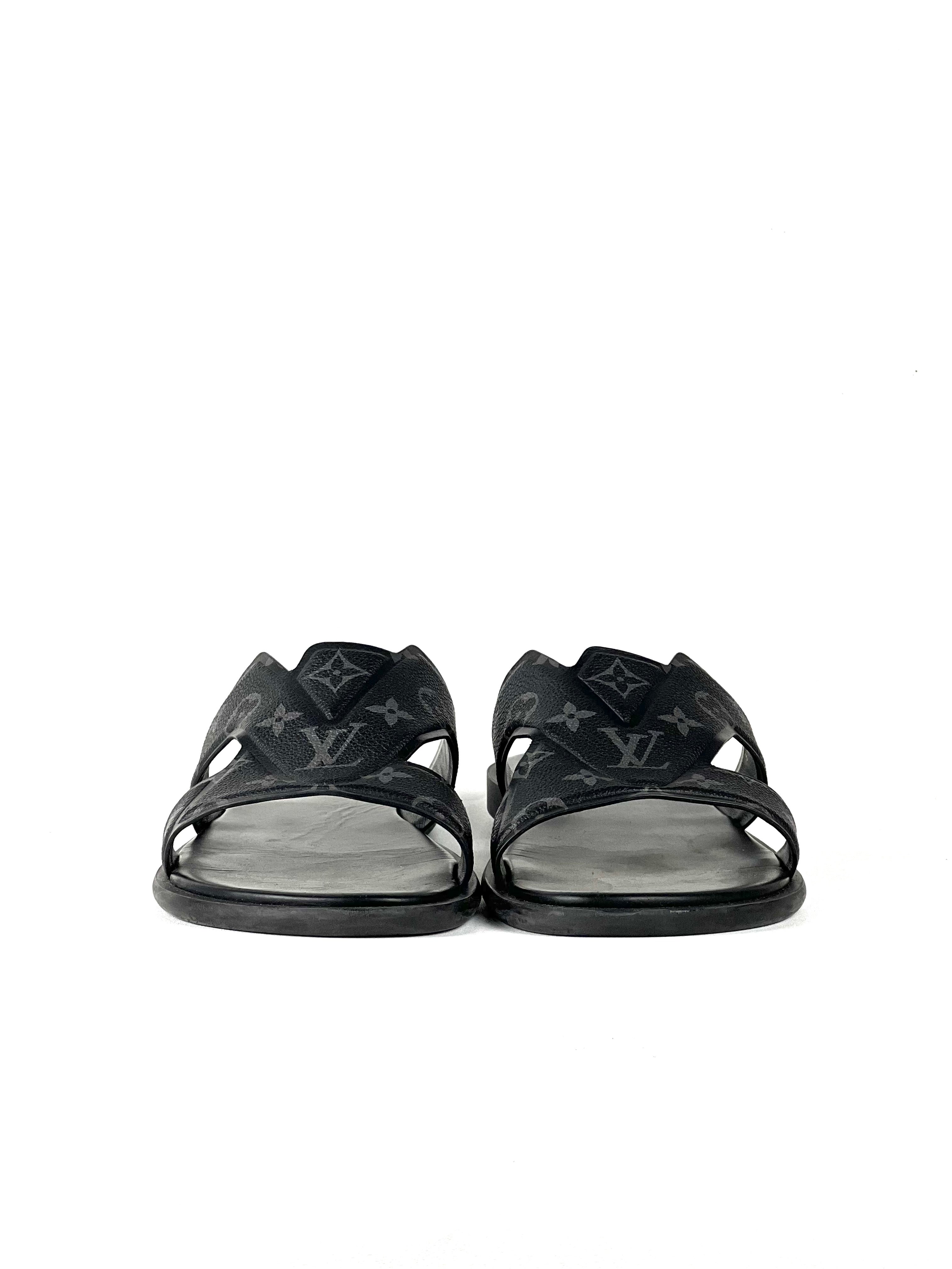 Louis Vuitton Eclipse Monogram Oasis Sandals
