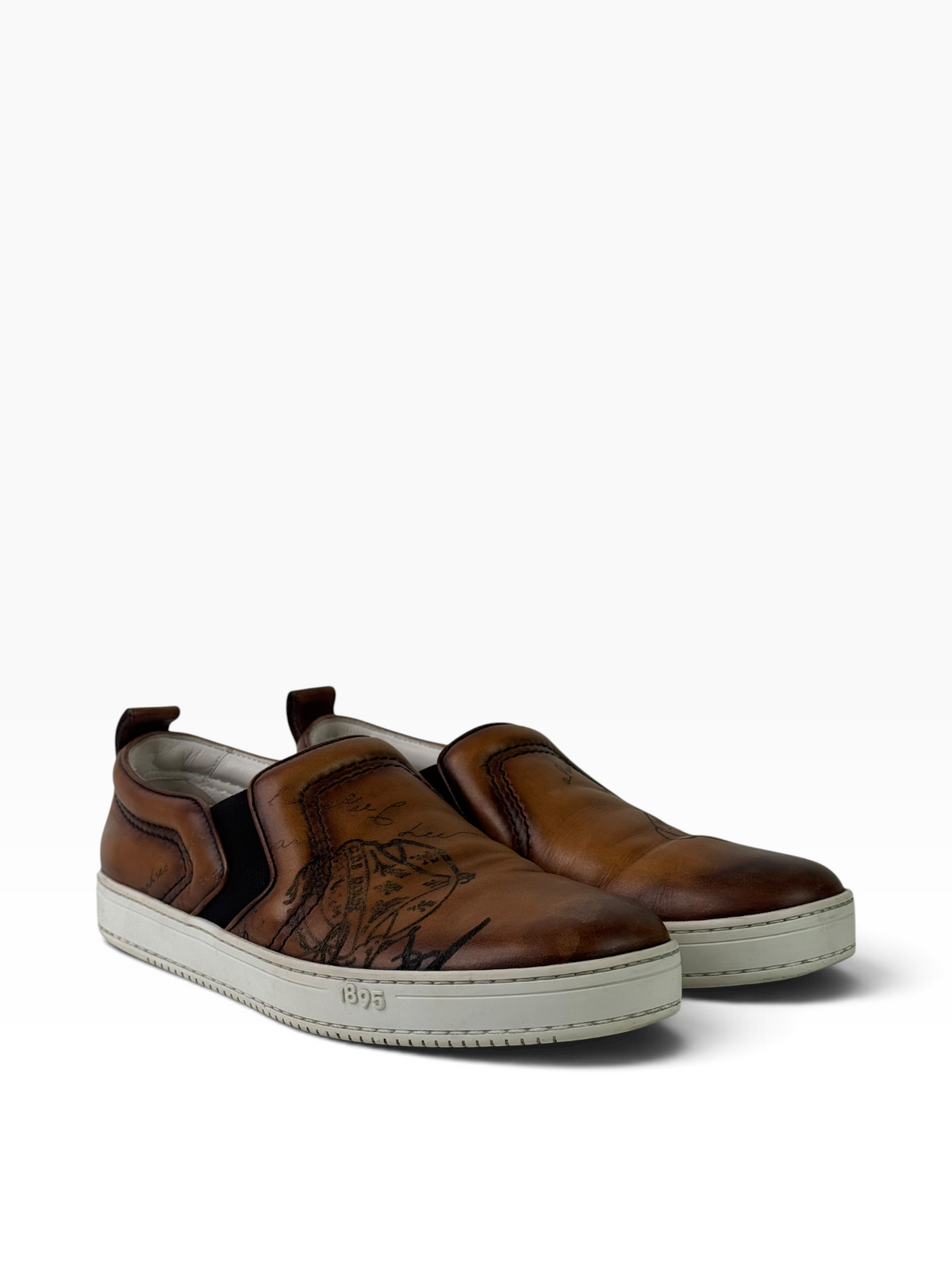 Berluti Scritto Brown Slip On