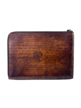 Berluti Scritto Nino GM Brown Clutch 6