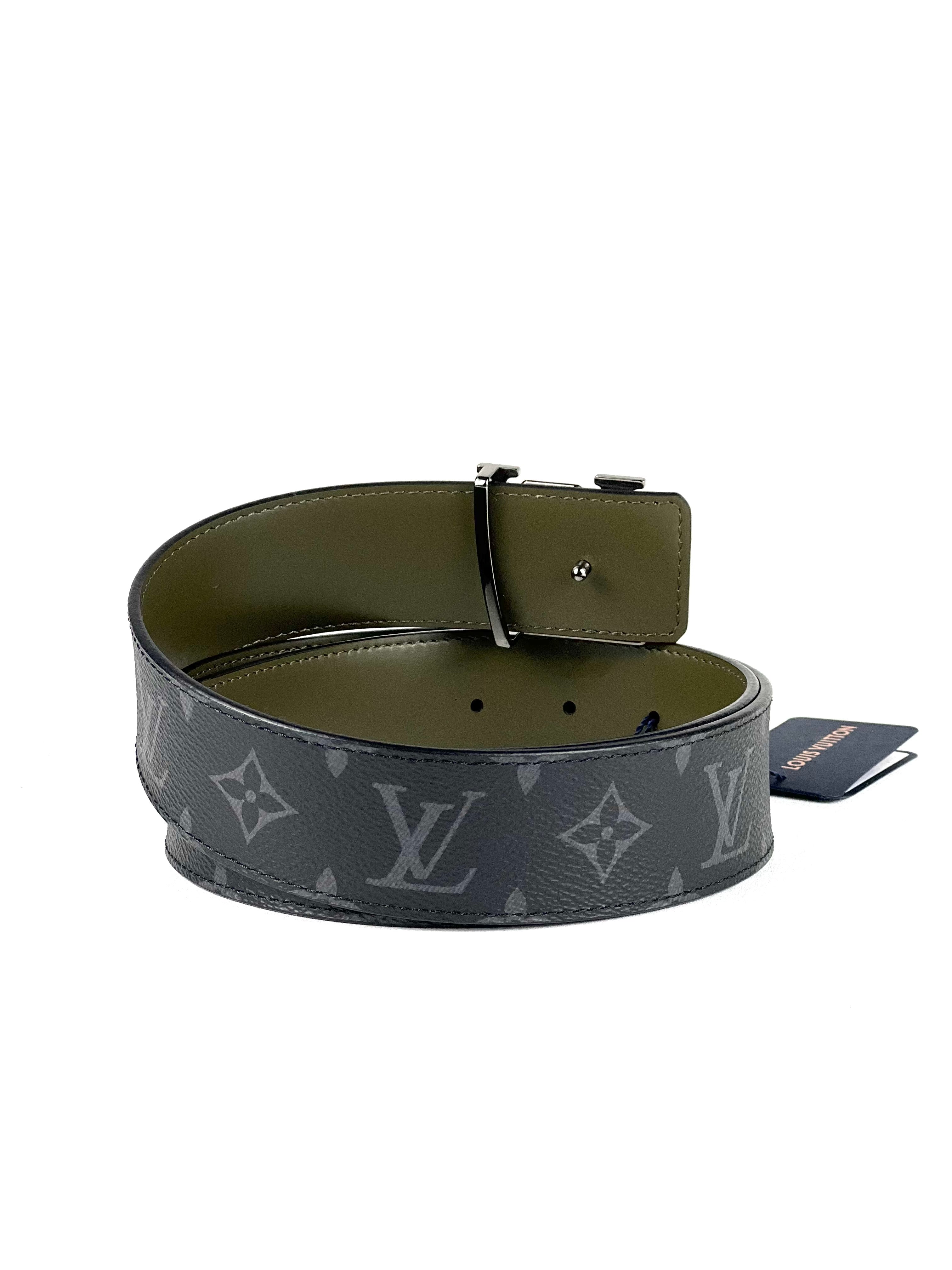 Louis Vuitton Initial 40mm Eclipse Monogram Reversible Belt