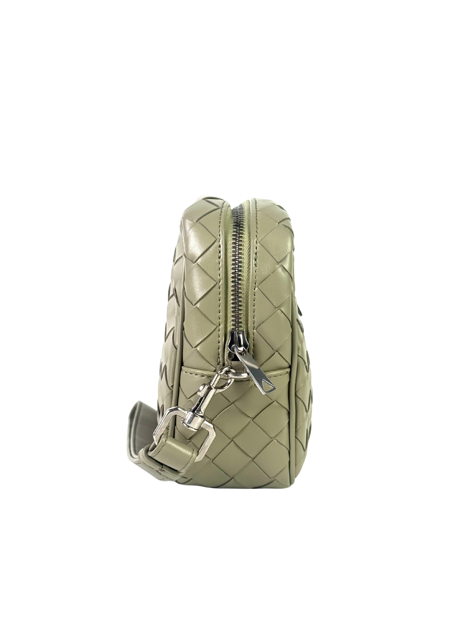 Bottega Veneta Travertine Intrecciato Clutch