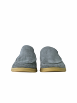 Loro Piana Suede Baby Blue Summerwalk Slip On 2