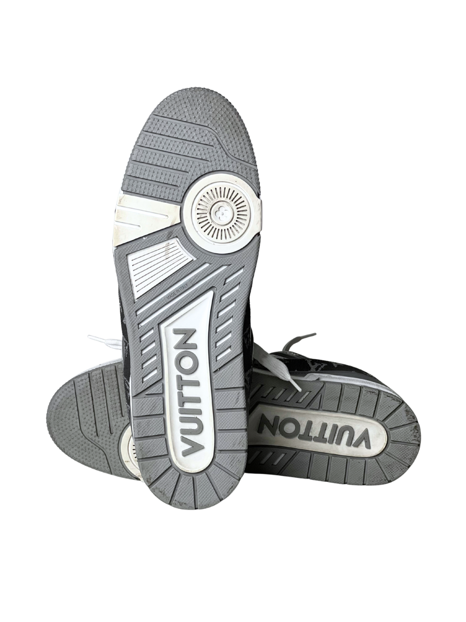 Louis Vuitton Trainer Monogram Denim Grey Sneakers