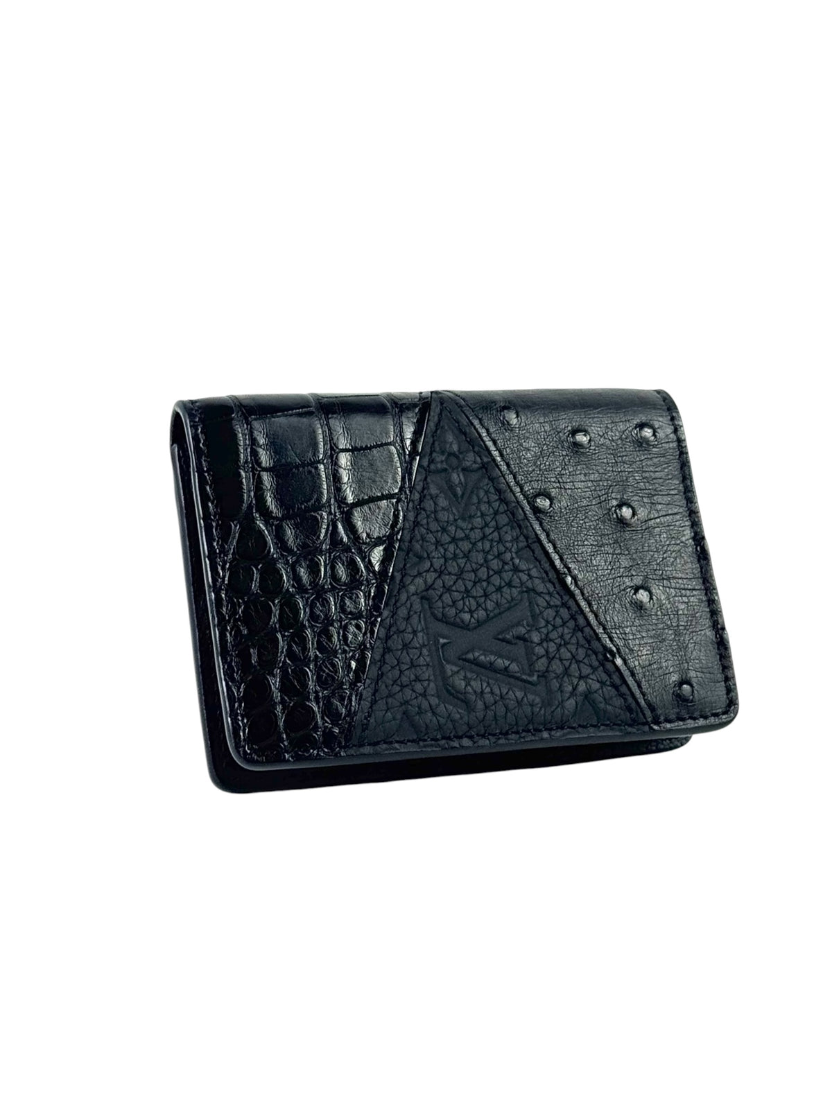 Louis Vuitton Ostrich & Crocodile Monogram Taurillon Pocket Organizer