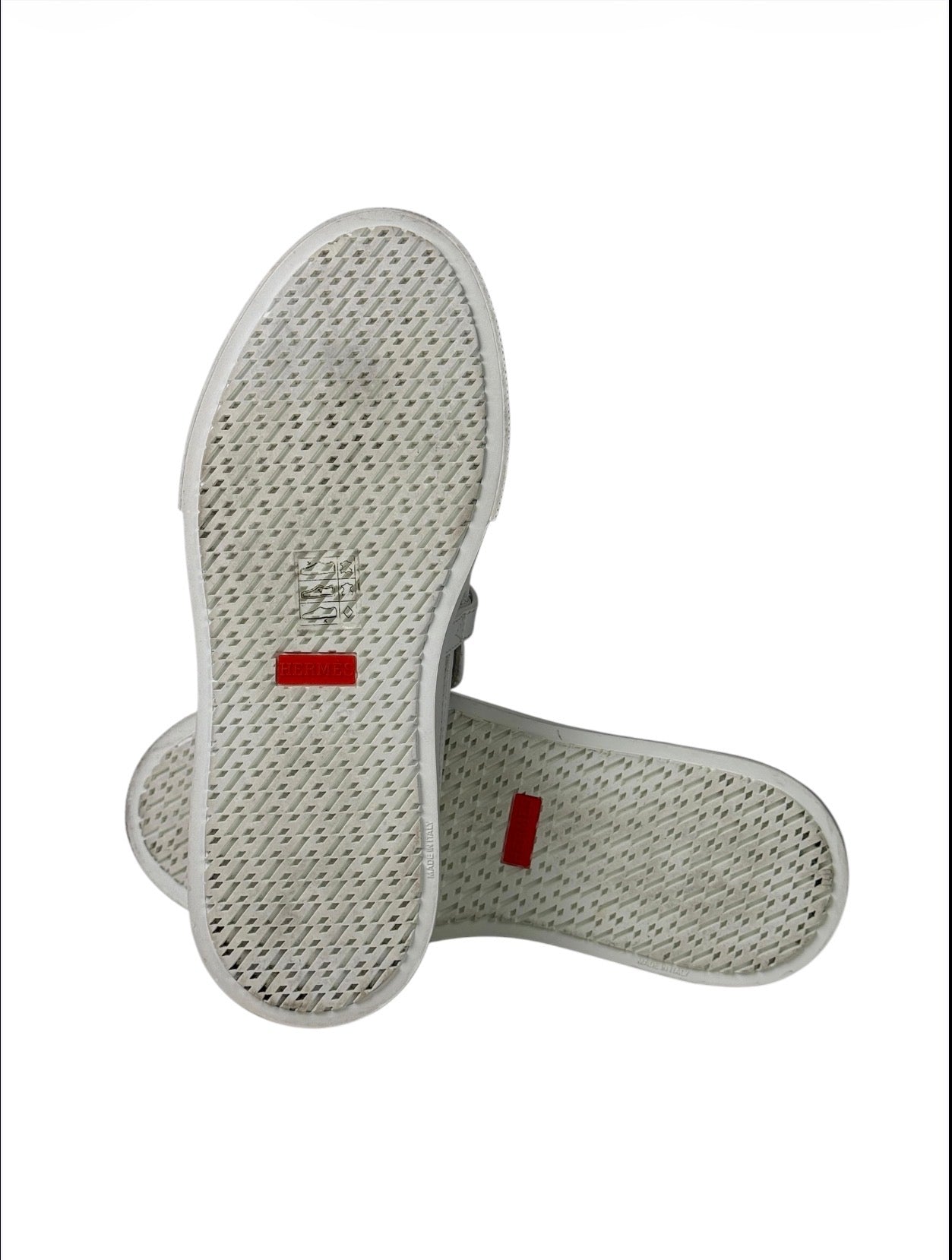 Hermès Game Kelly White Slip-On Sneakers