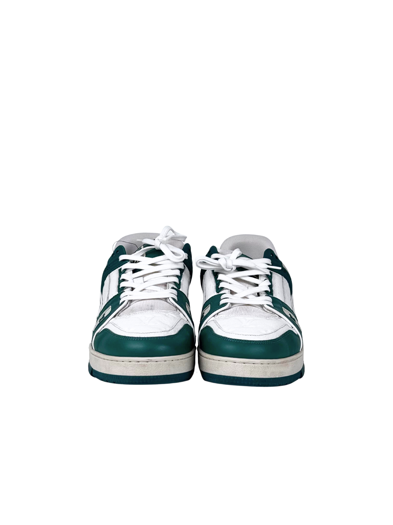 Louis Vuitton Trainer Monogram Embossed Green Sneakers