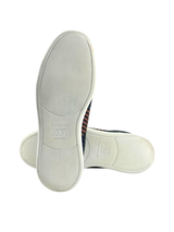 Zegna Triple Stitch Black & Brown Woven Pelletessuta Slip On 5