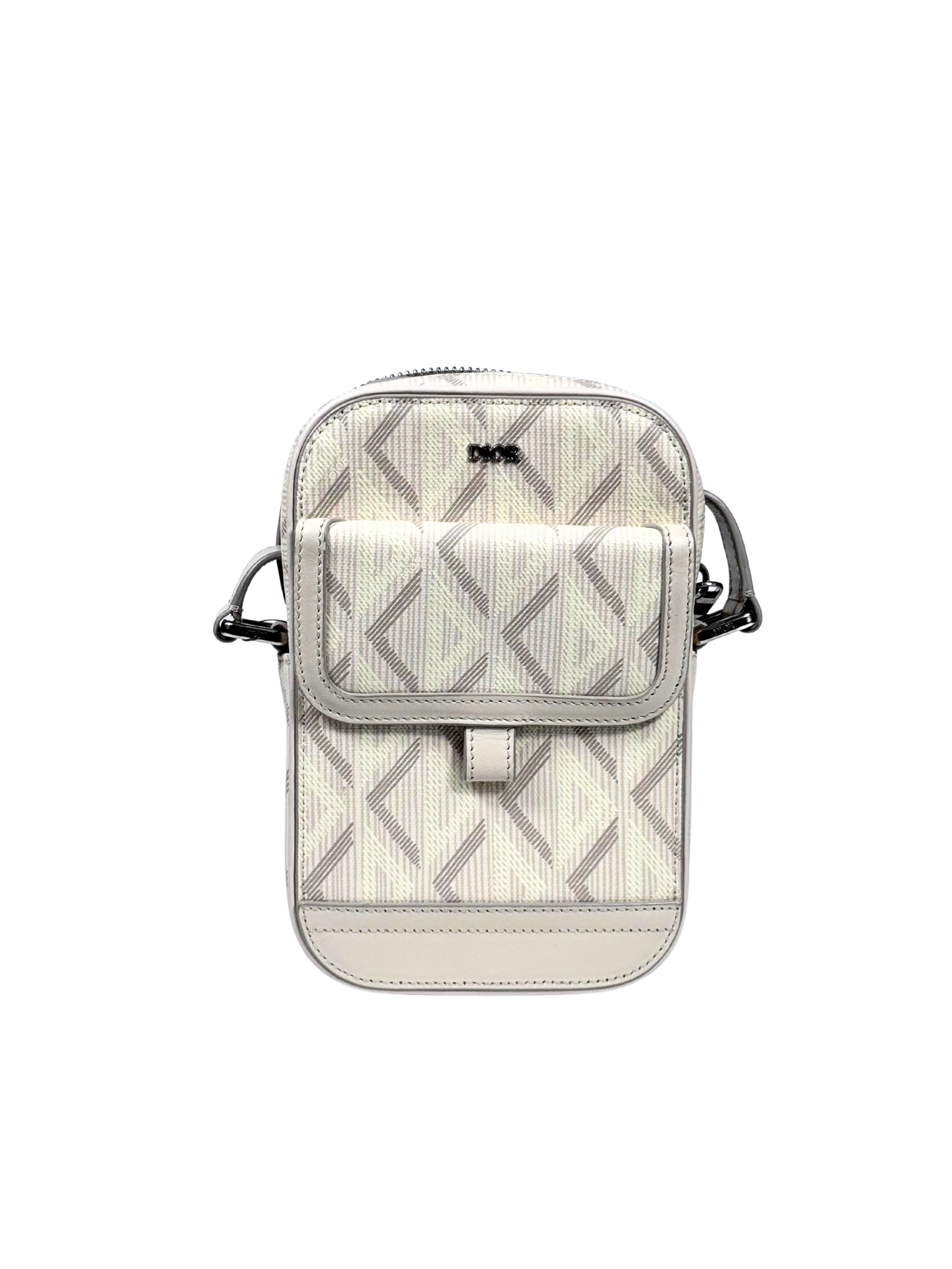 Christian Dior Hit The Road Diamond Vertical Pouch Bag