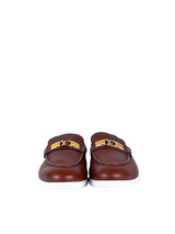 Louis Vuitton Estate Logo Brown Leather Loafers 2