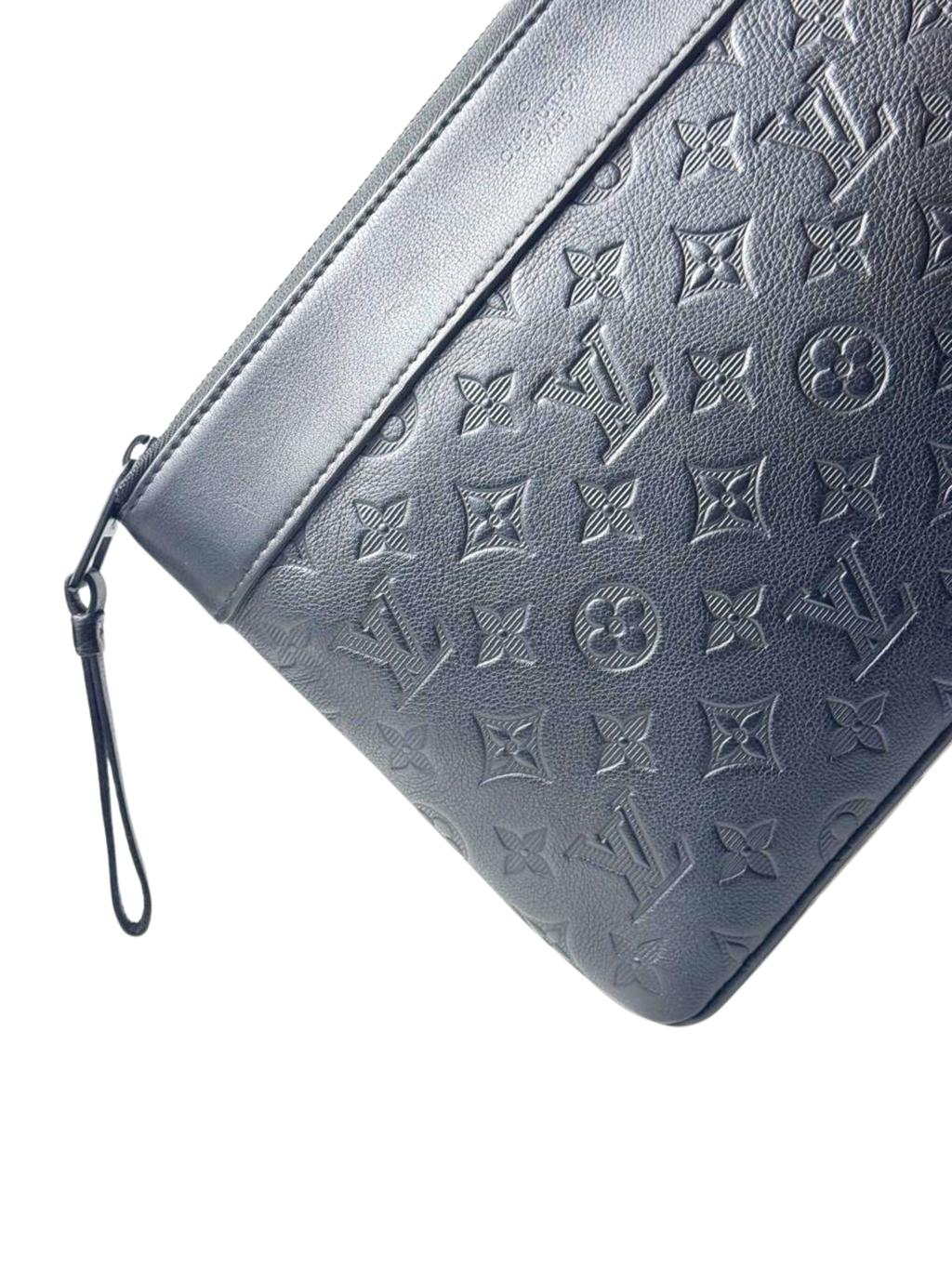 Louis Vuitton Shadow Monogram Leather Souple Pochette