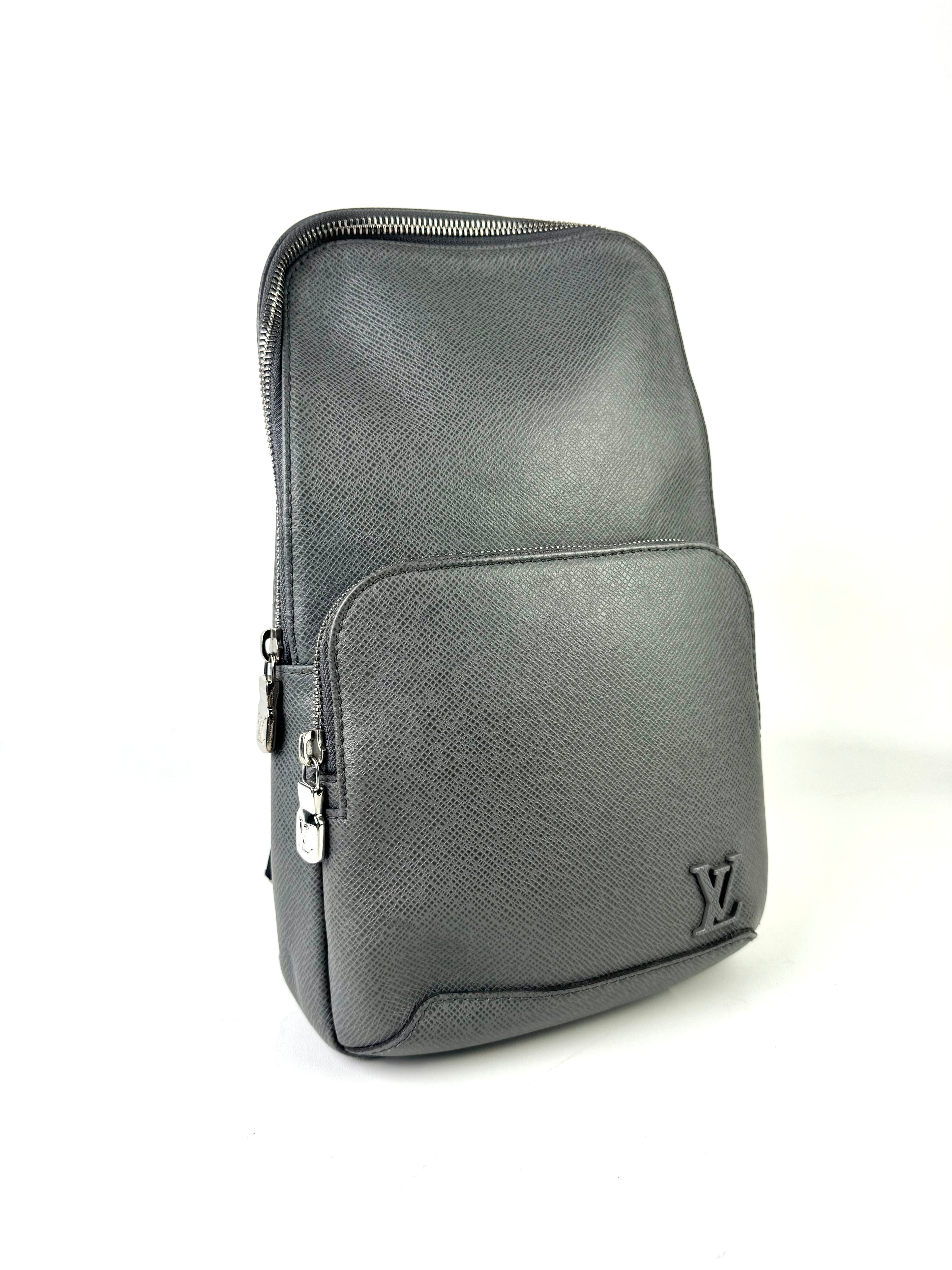 Louis Vuitton Taiga Leather Grey Avenue Sling Bag
