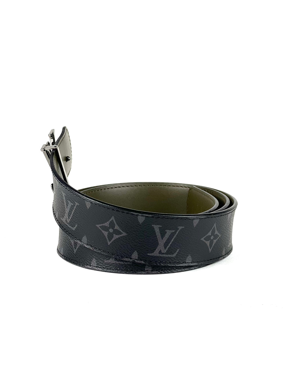 Louis Vuitton Initial 40mm Eclipse Monogram Reversible Belt