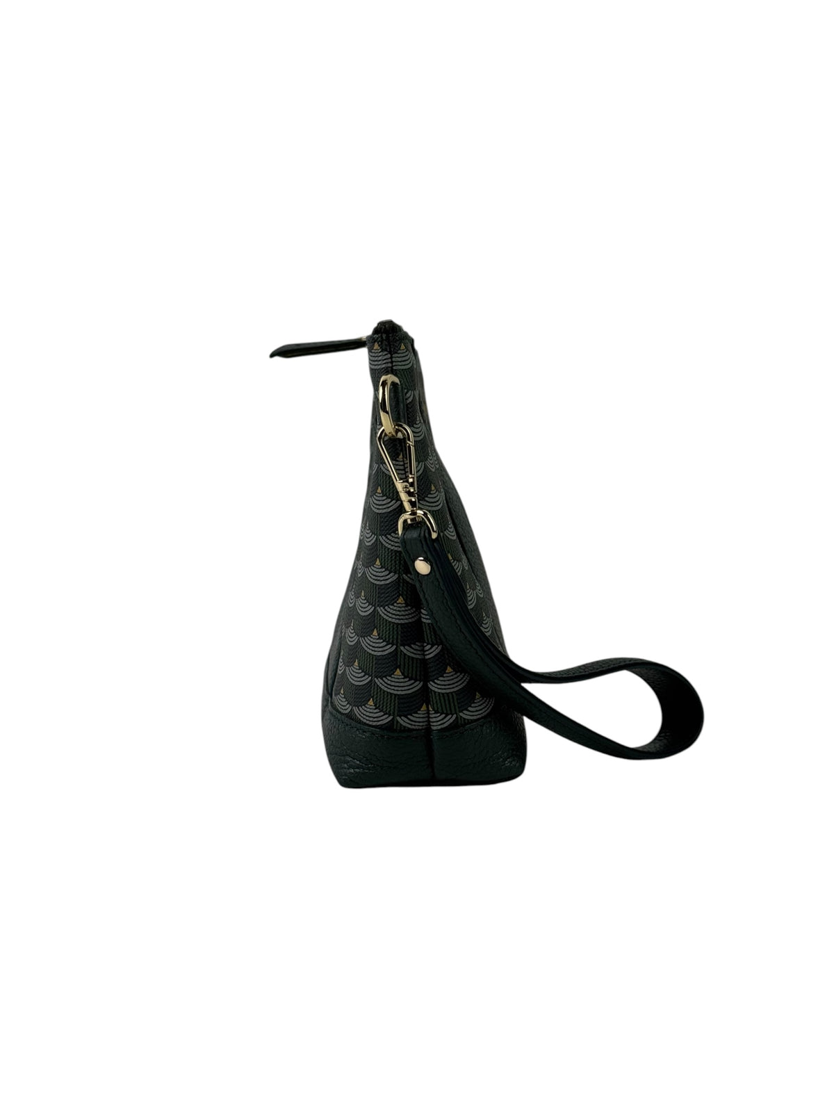 FLP Empire Green Scale Canvas & Calf Leather Carry On 21 Pouch