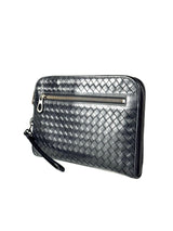 Bottega Veneta Intrecciato Black Vitello Clutch 3