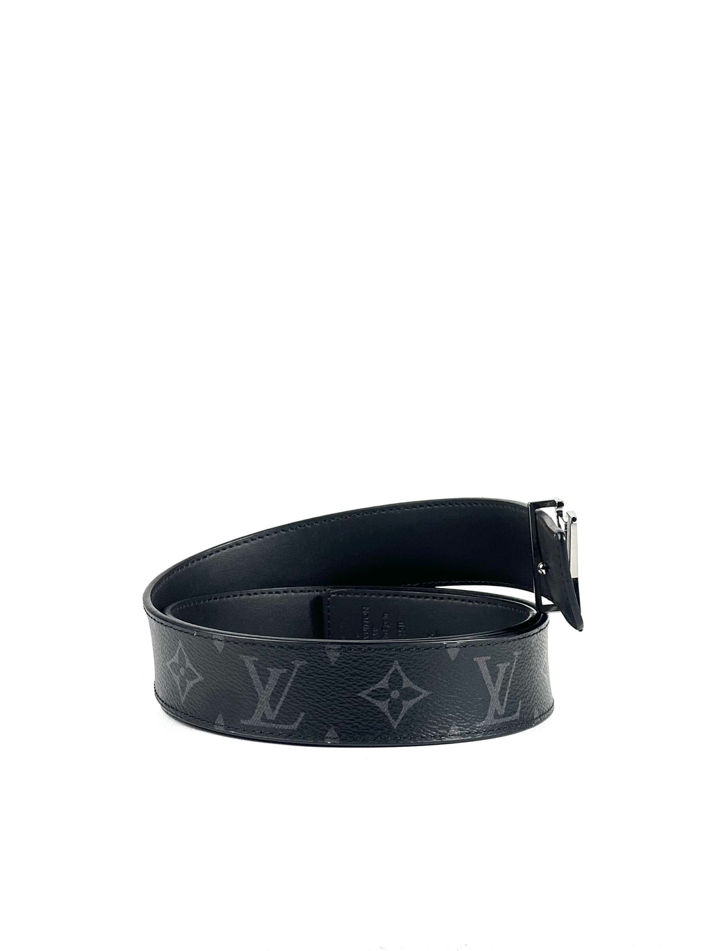 Louis Vuitton Initial Logo 35mm Eclipse Monogram Reversible Belt