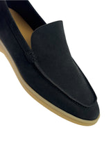 Loro Piana Summerwalk Black Suede Slip On 6
