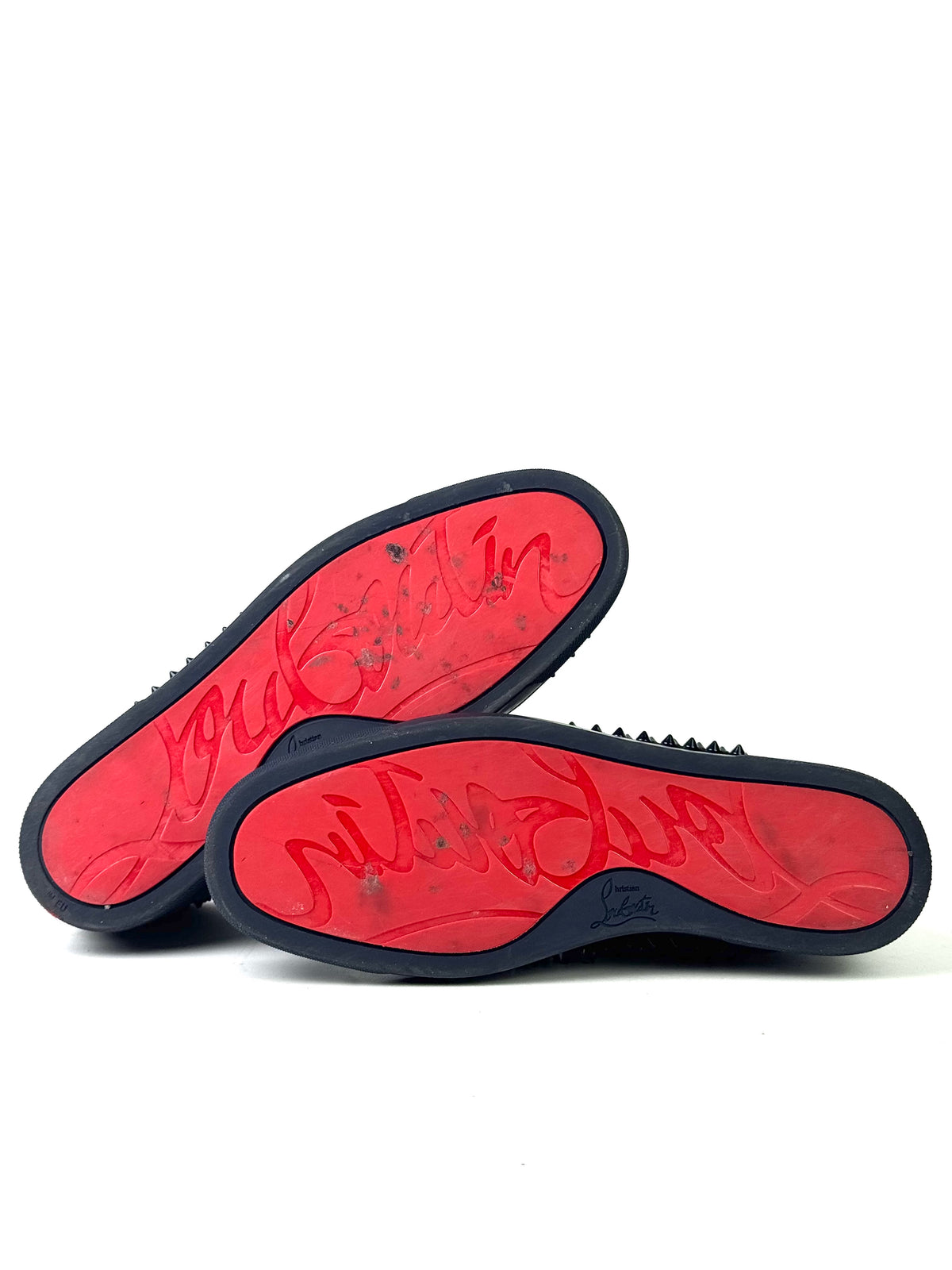 Christian Louboutin High Top Suede Grey Sneakers