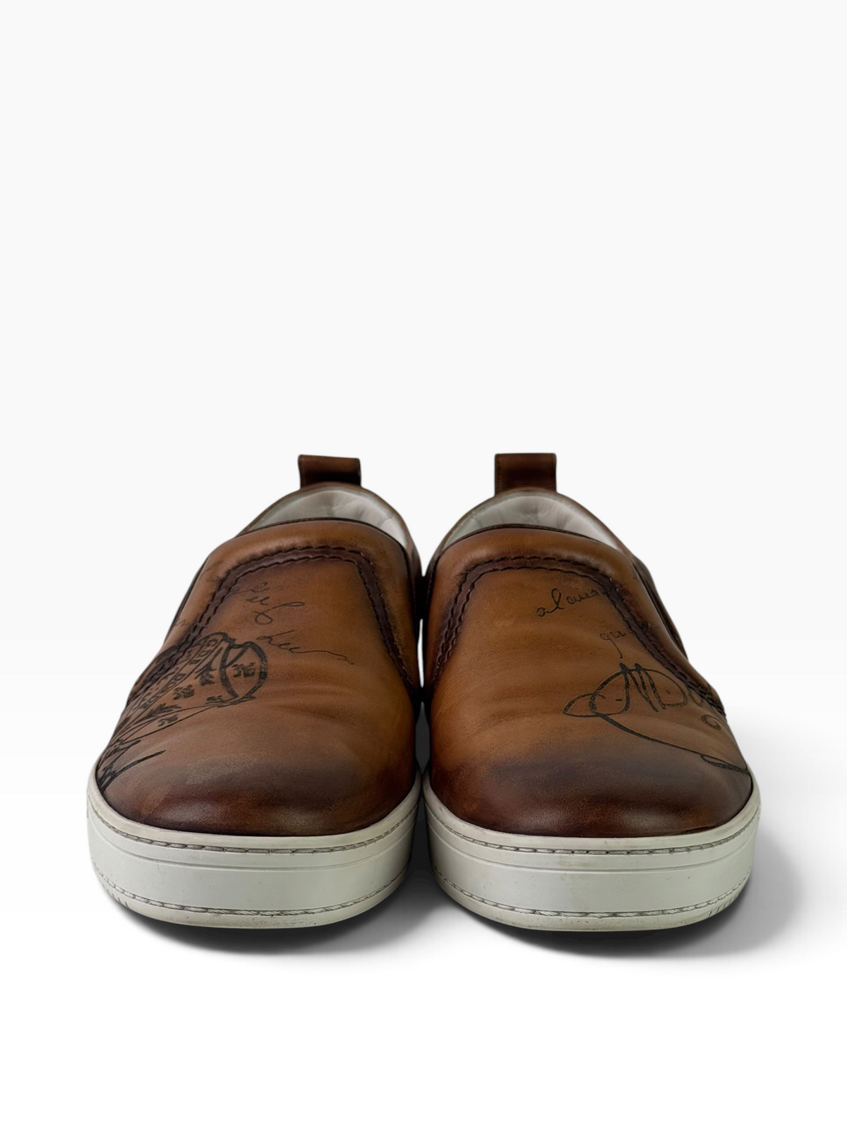 Berluti Scritto Brown Slip On