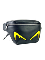 Fendi Monster Eye Black Leather Bumbag 2