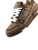 Louis Vuitton Trainer Monogram Denim Brown Sneakers 6