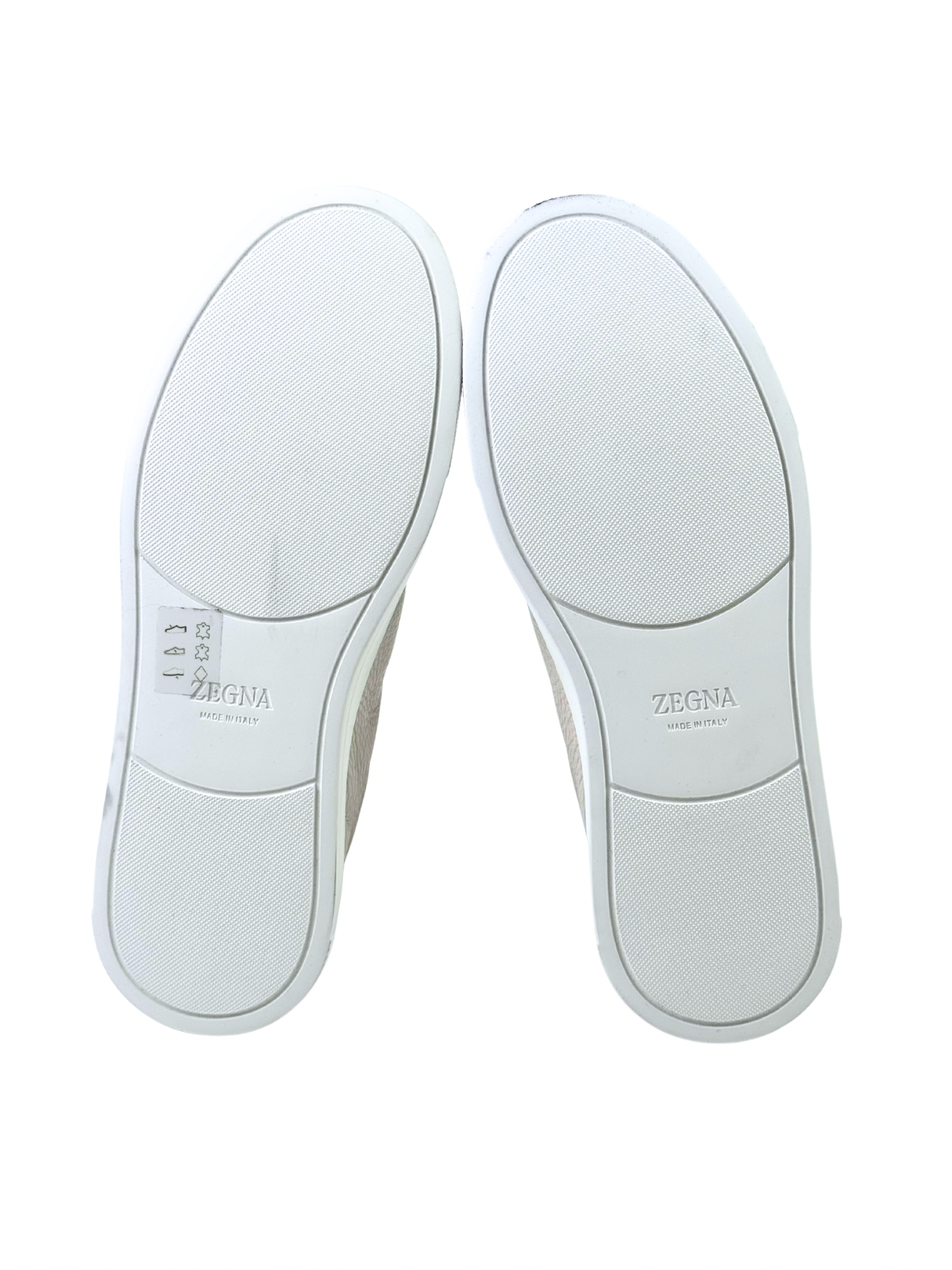 Zegna Japan Exclusive Triple Stitch Deerskin White Slip-On