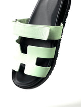 Hermès Chypre Leather Tosca Sandals 6